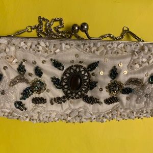 Handmade embroidered clutch
